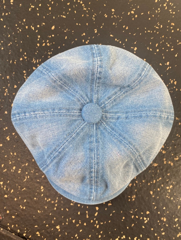 유니버셜 케미스트리 베레모 스톤 워싱 데님 헌팅캡 Washing Denim Banding Huntingcap