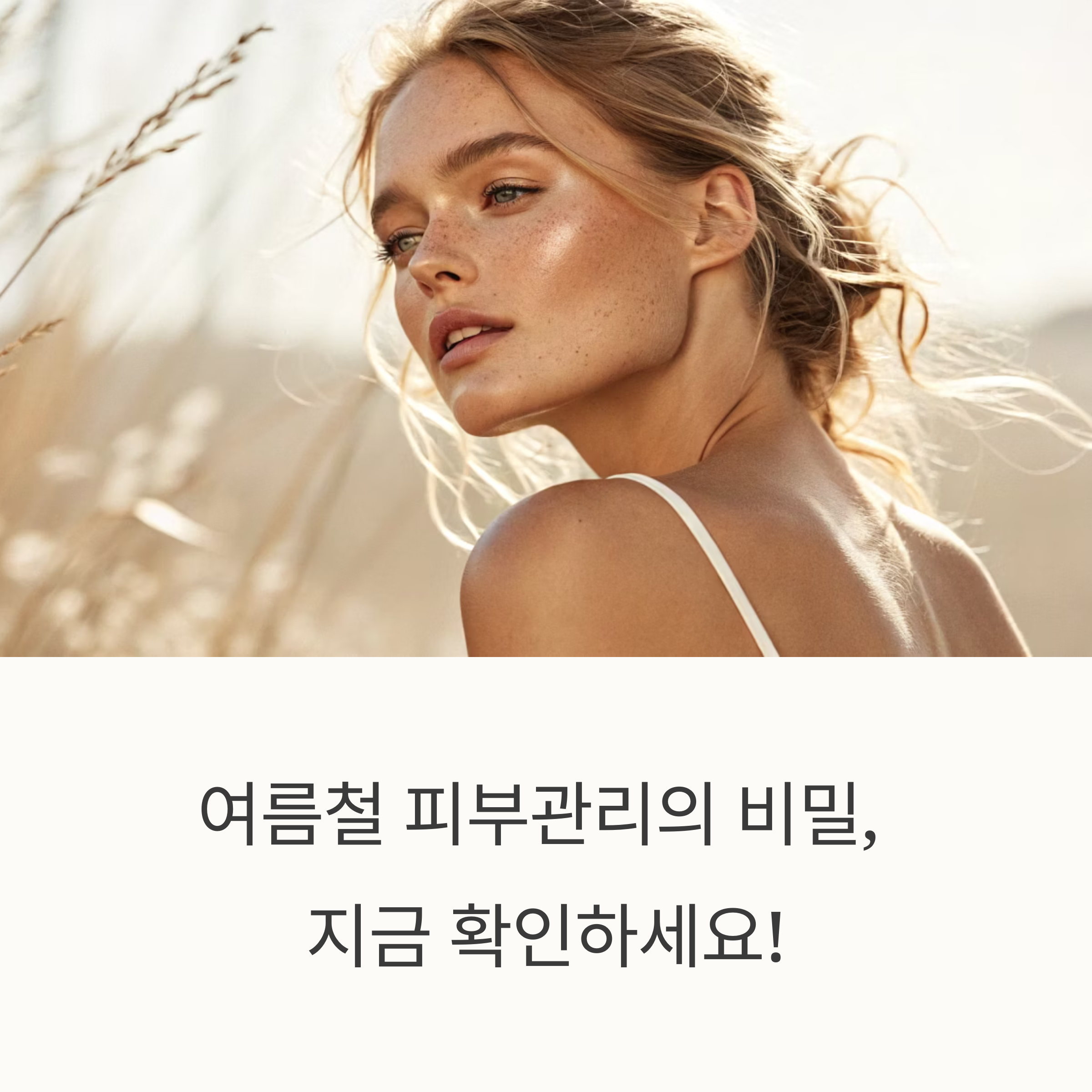 여름철 피부관리, 이것만은 꼭 챙기세요! 햇빛과 습기 속에서 빛나는 피부의 비밀