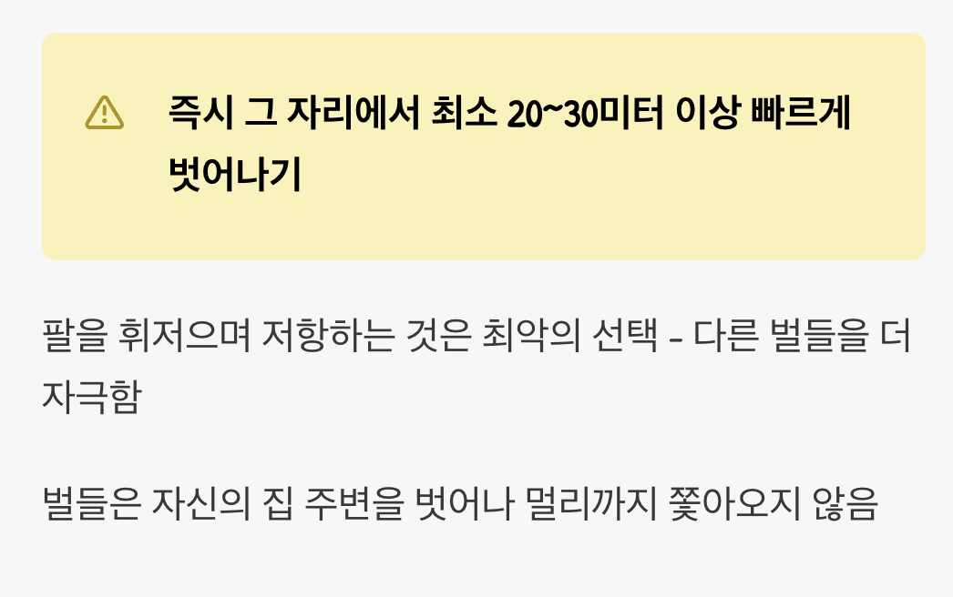 쏘였을 때, 가장 현명한 대처법
