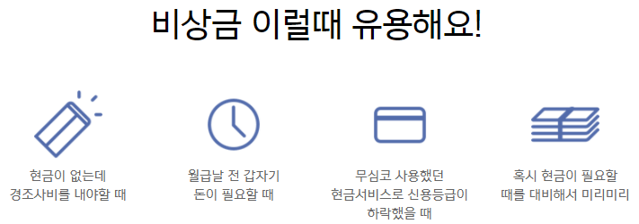 카카오뱅크 비상금대출 신청