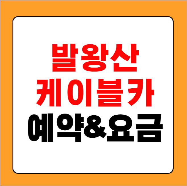 발왕산 케이블카