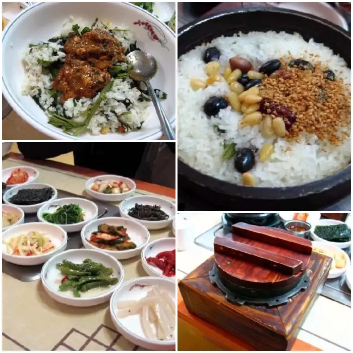 정선-곤드레밥-흑마늘밥
