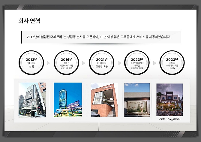 웨딩 회사소개서