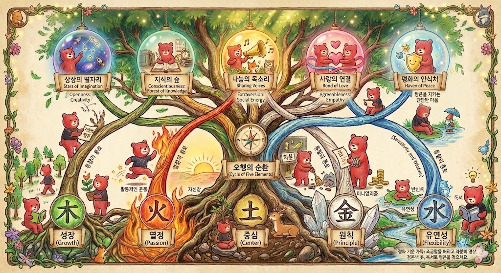 MBTI가 알려주지 않는 나의 '진짜 뿌리' : 사주 오행의 비밀