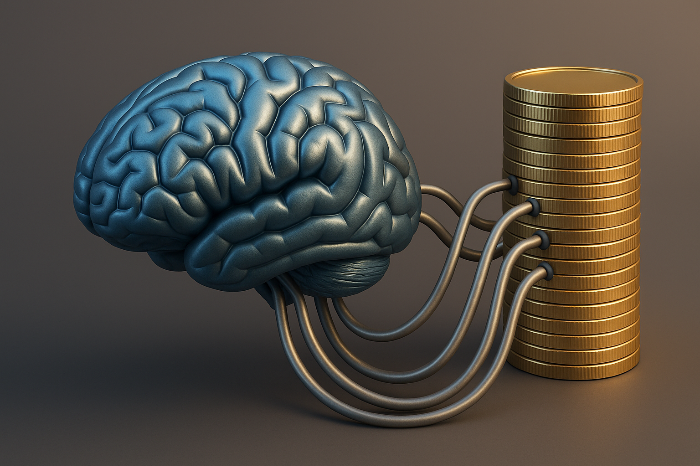 AI와 자본의 결합을 표현한 이미지