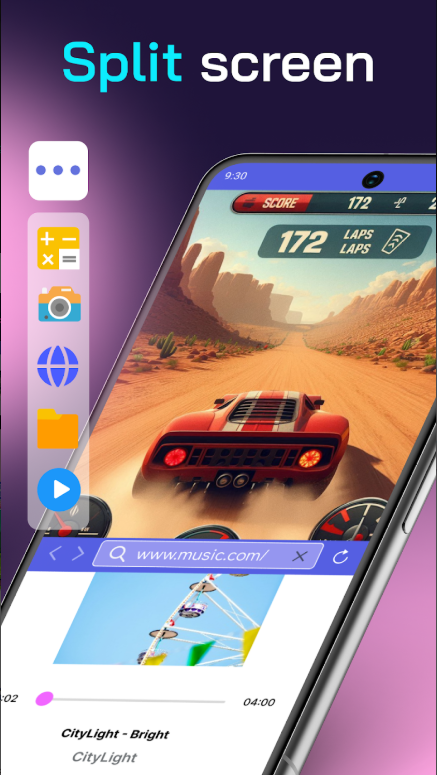 분할화면 앱, 멀티 태스킹을 위한 이중창 사용하기