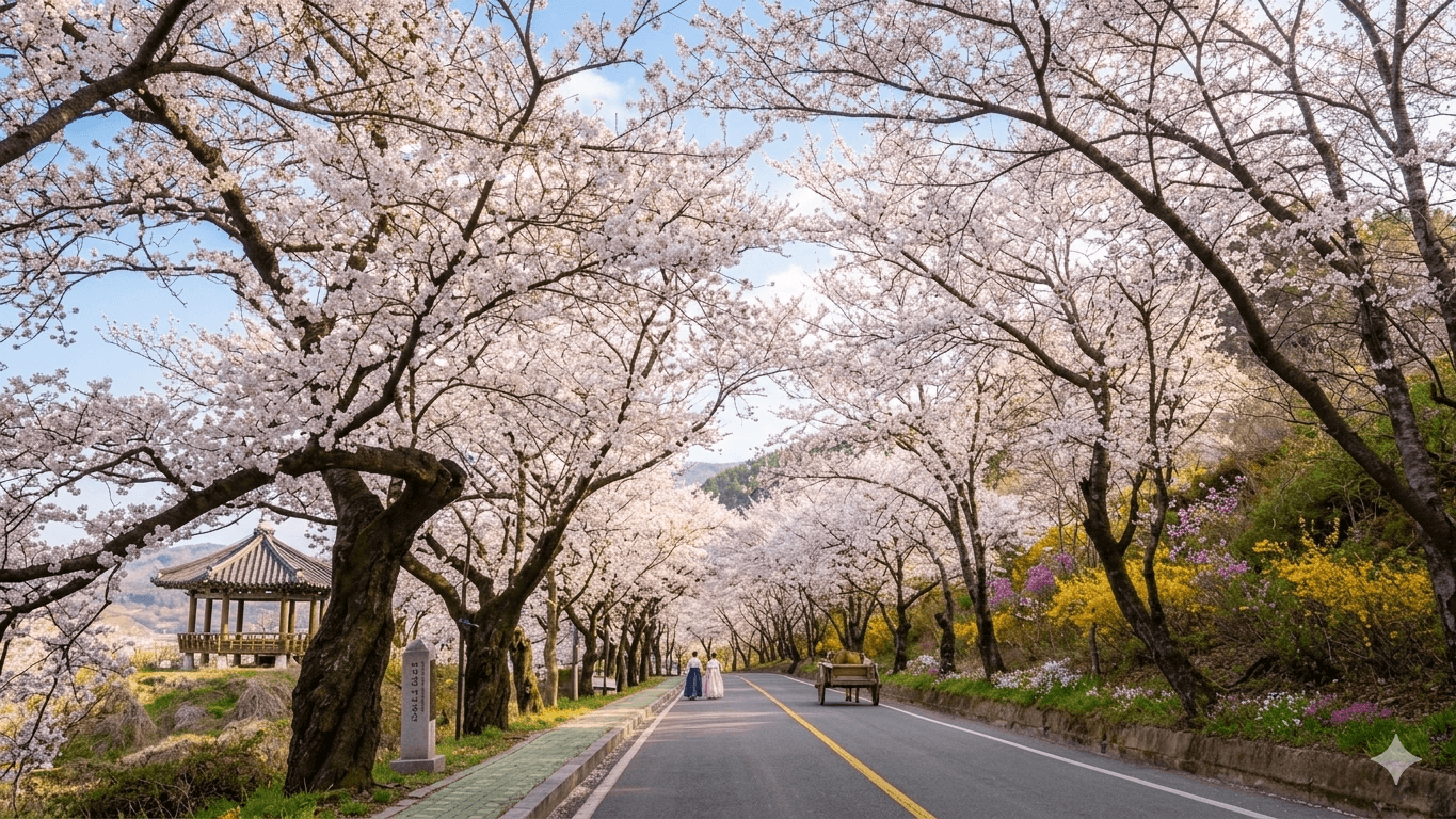 사진 미쳤다 🌸 하동 벚꽃길