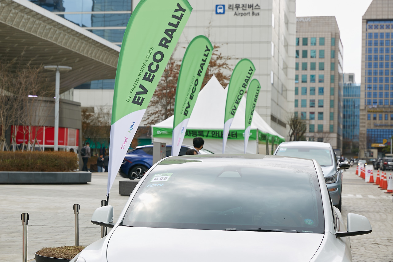 전기차 시승 행사 현장