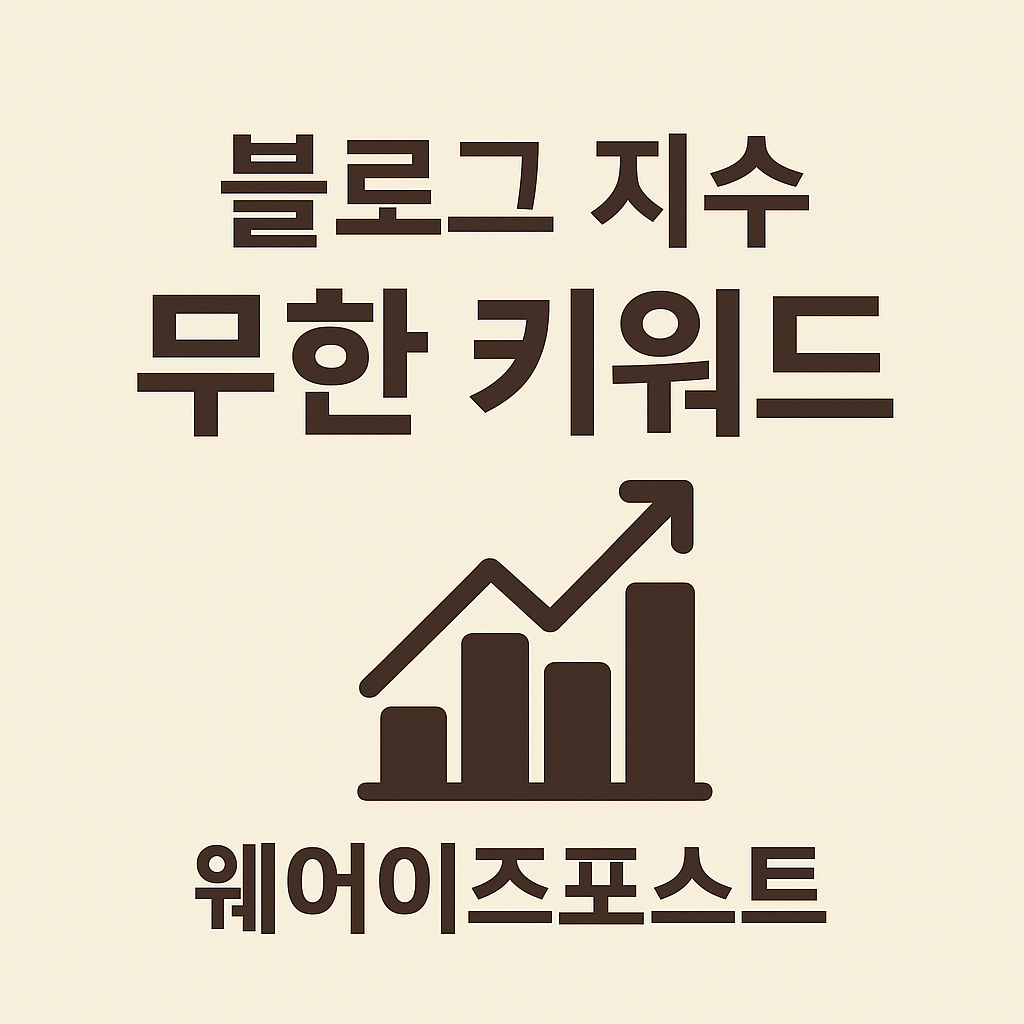 블로그 지수 무한 키워드 웨어이즈포스트
