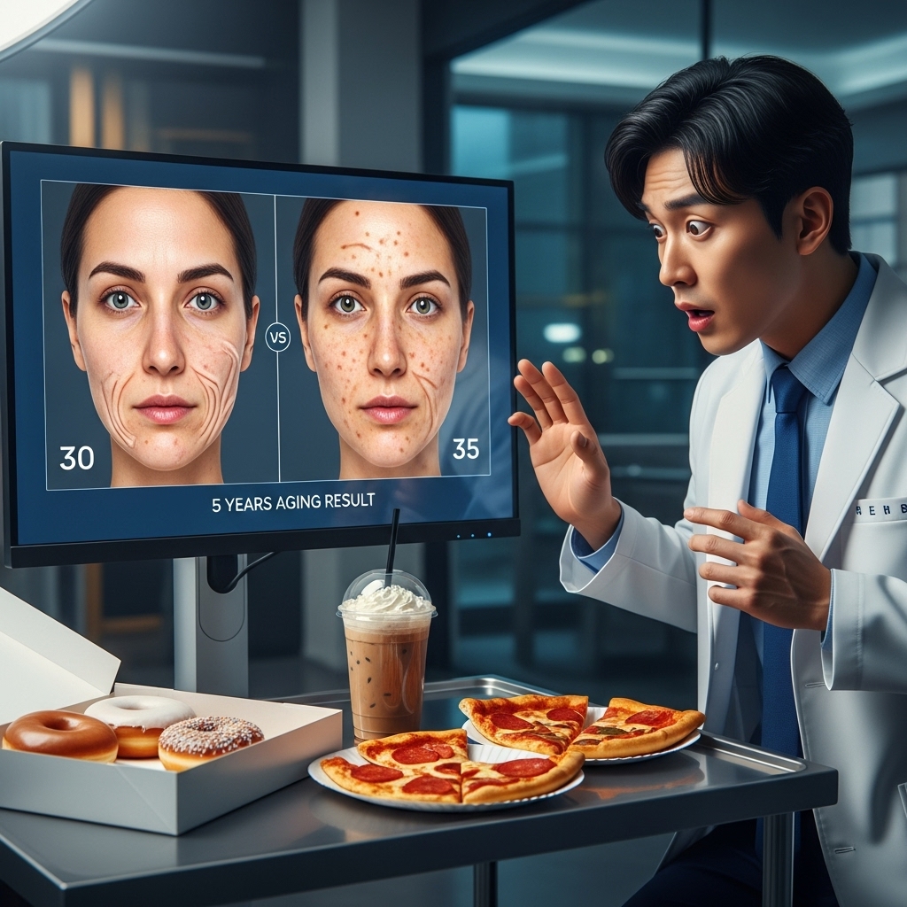 피부과 전문의의 식단 실험과 충격적인 피부 나이 변화