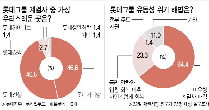 롯데 유동성 위기