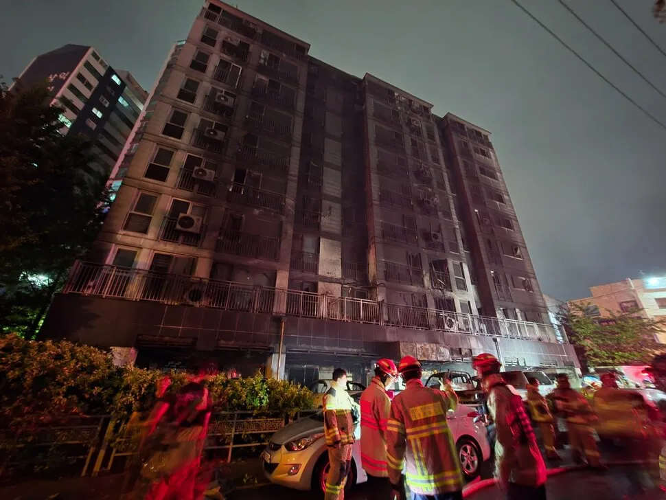 광명 아파트 화재 현장3