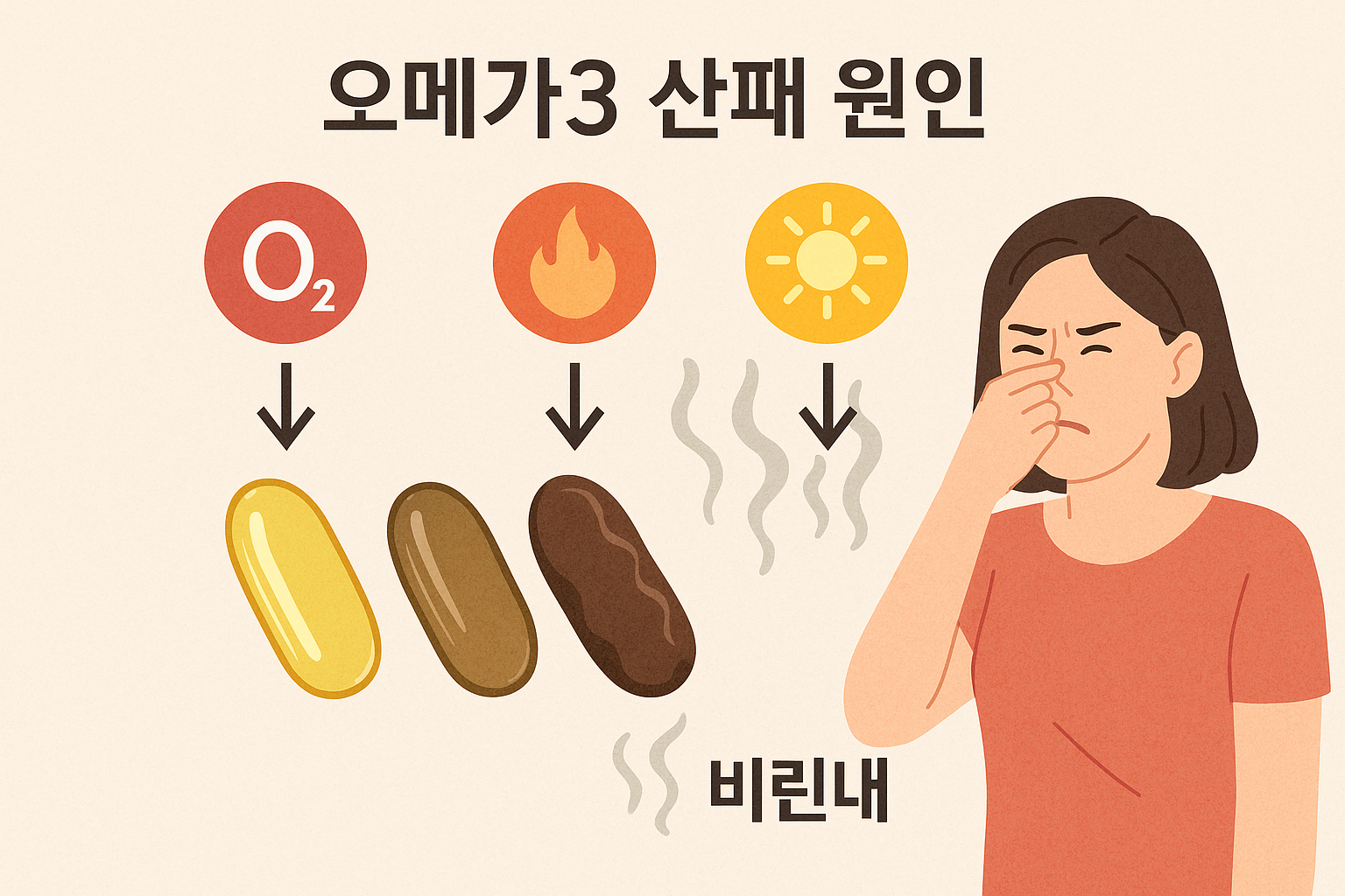 "산패, 오메가3의 최대 적"에 대한 이미지입니다.