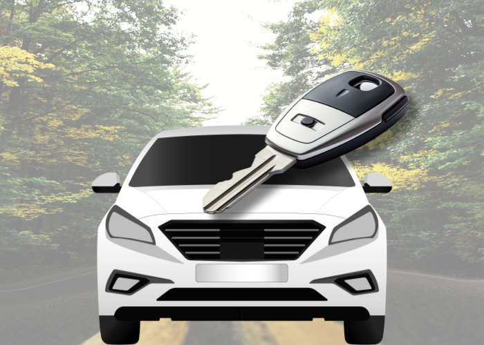 도로배경의-흰색-자동차