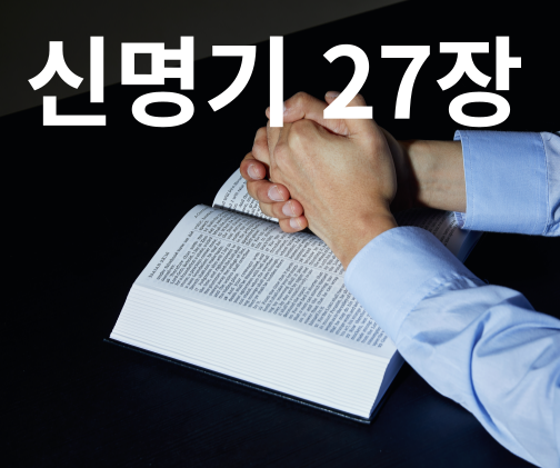 성경책과 기도손