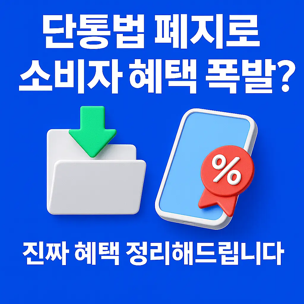 단통법 폐지 혜택 요약 썸네일