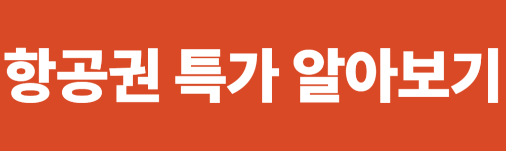 항공권 예약, 특가 예약 방법