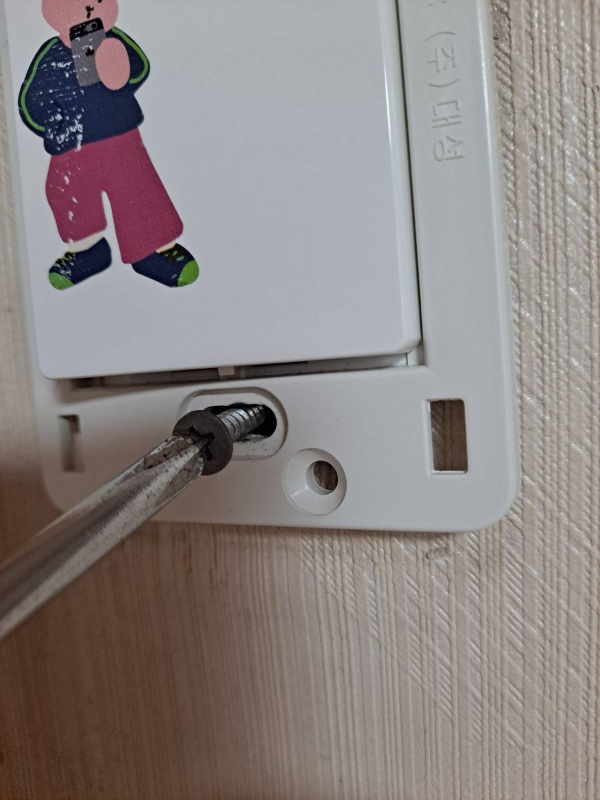 스위치 나사제거