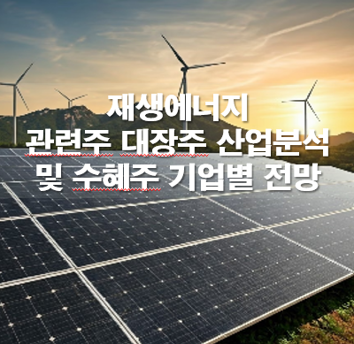 재생에너지 관련주 대장주 산업분석 및 수혜주 전망