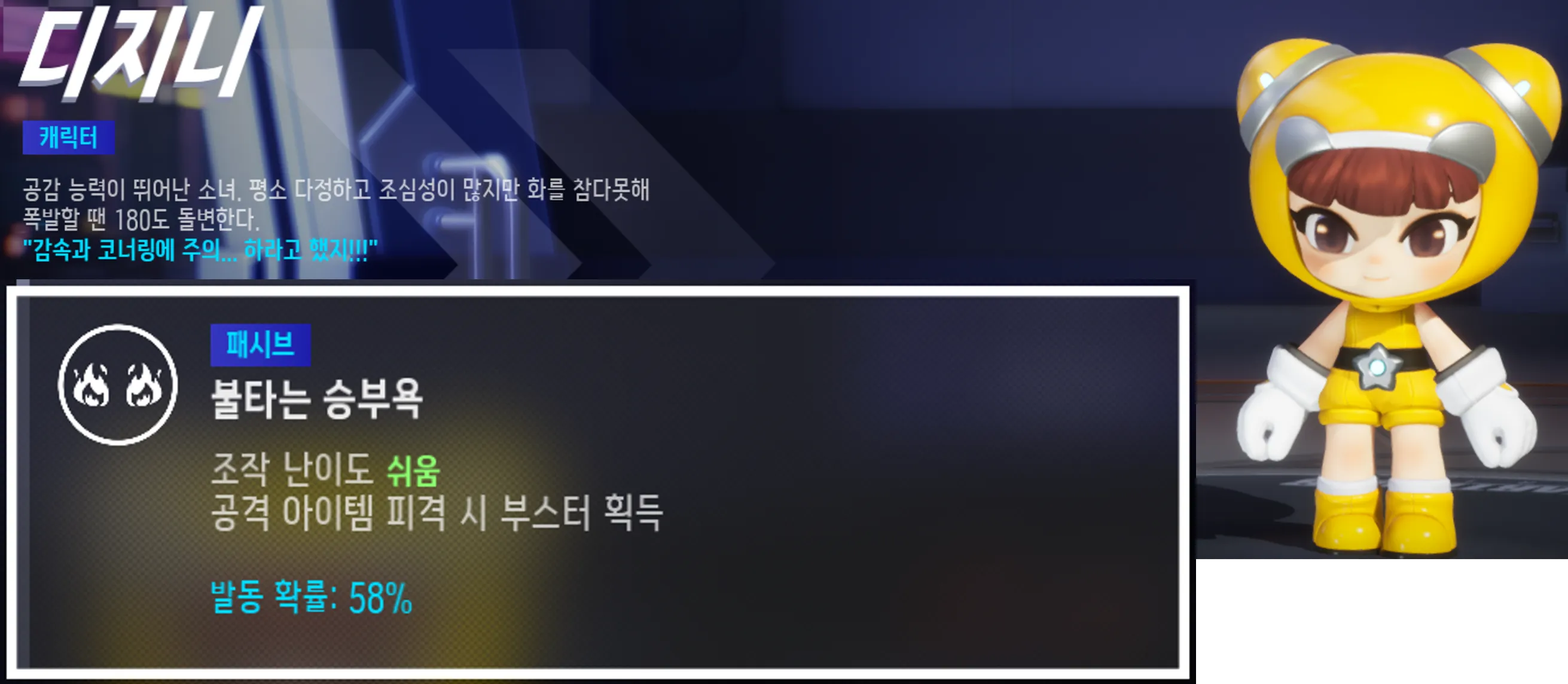 카트라이더 드리프트 캐릭터 스킬