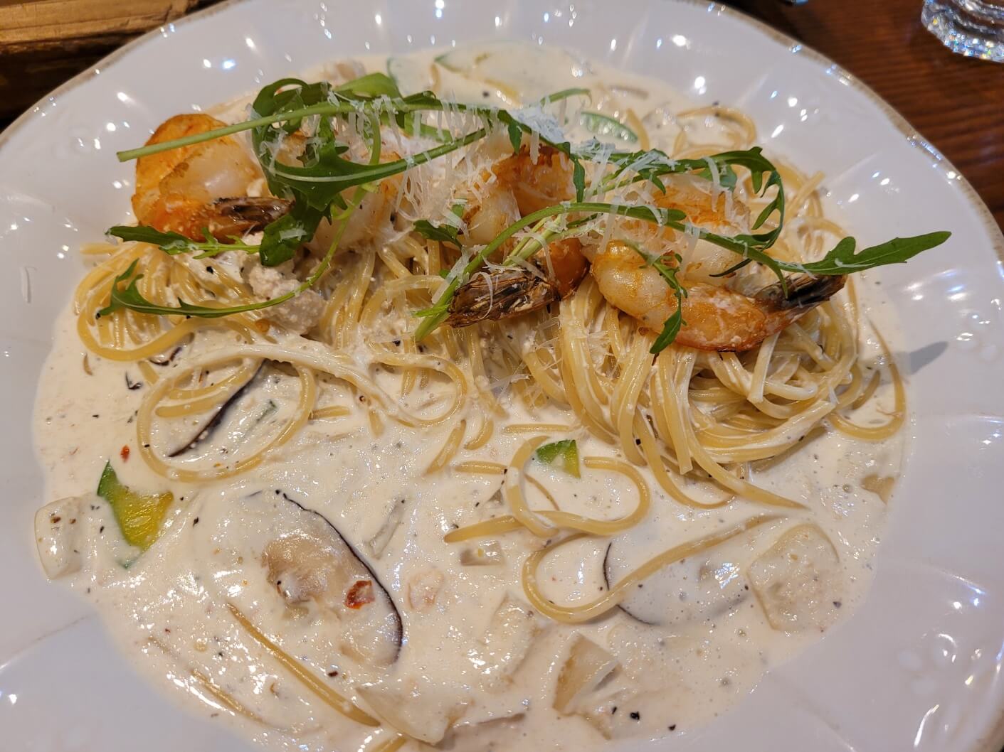 쉬림프명란크림파스타