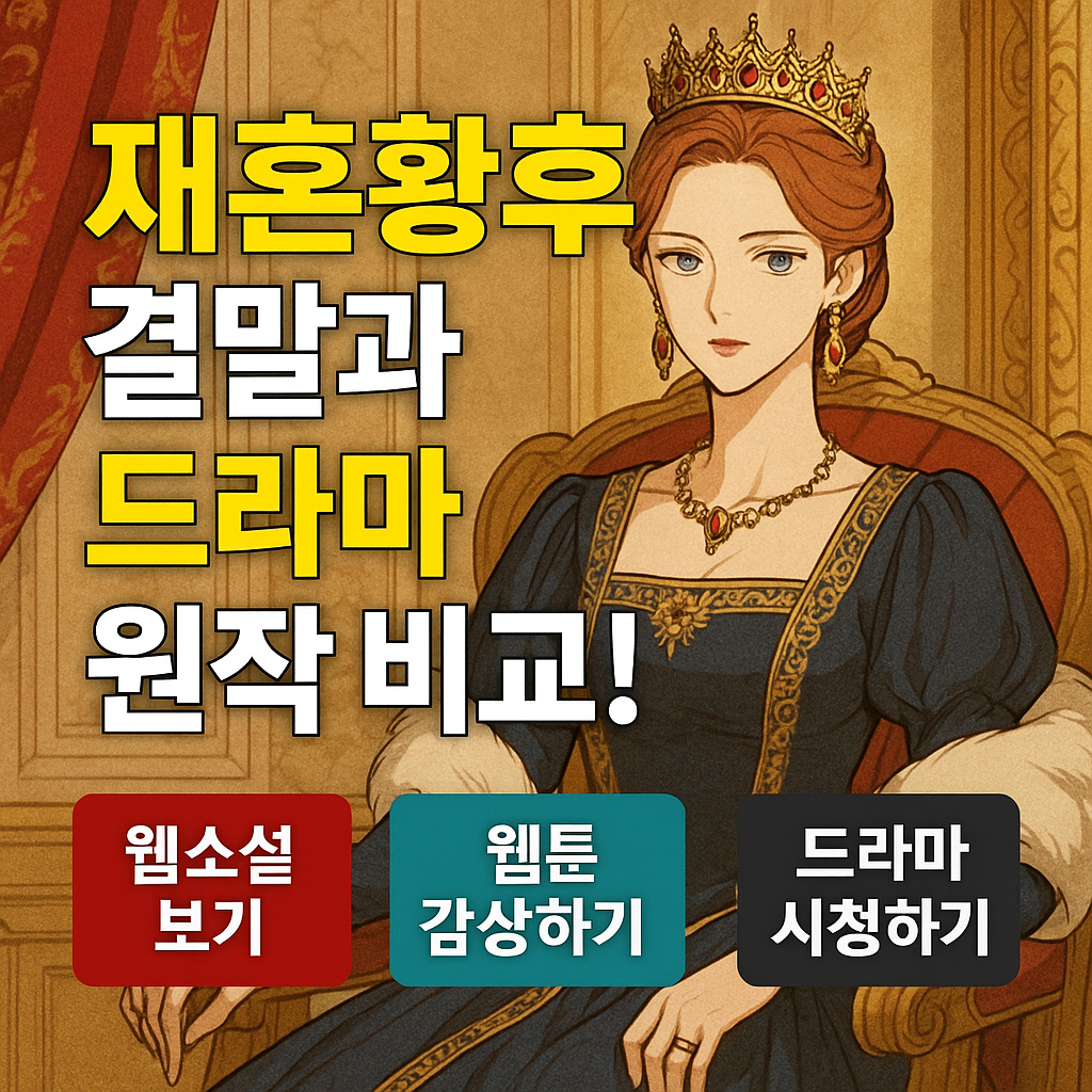 재혼황후 드라마 줄거리 원작 웹툰과 차이점