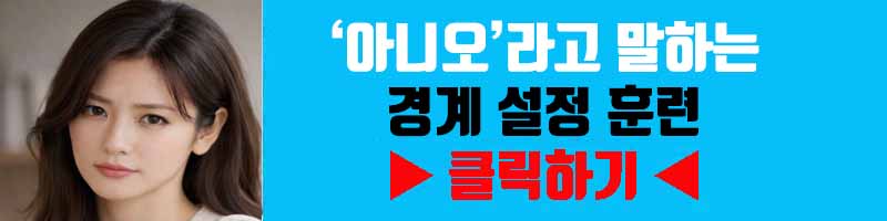 ‘아니오’라고 말하는 경계 설정 훈련