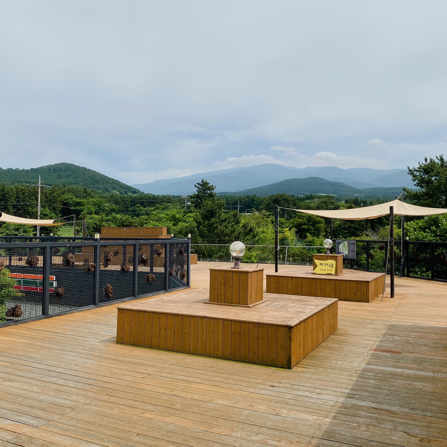 제주 노형동 러브랜드 정원카페 미스틱3도 피크닉 한라봉 흑돼지