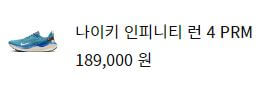 공식홈페이지 나이키 인피니티런 가격