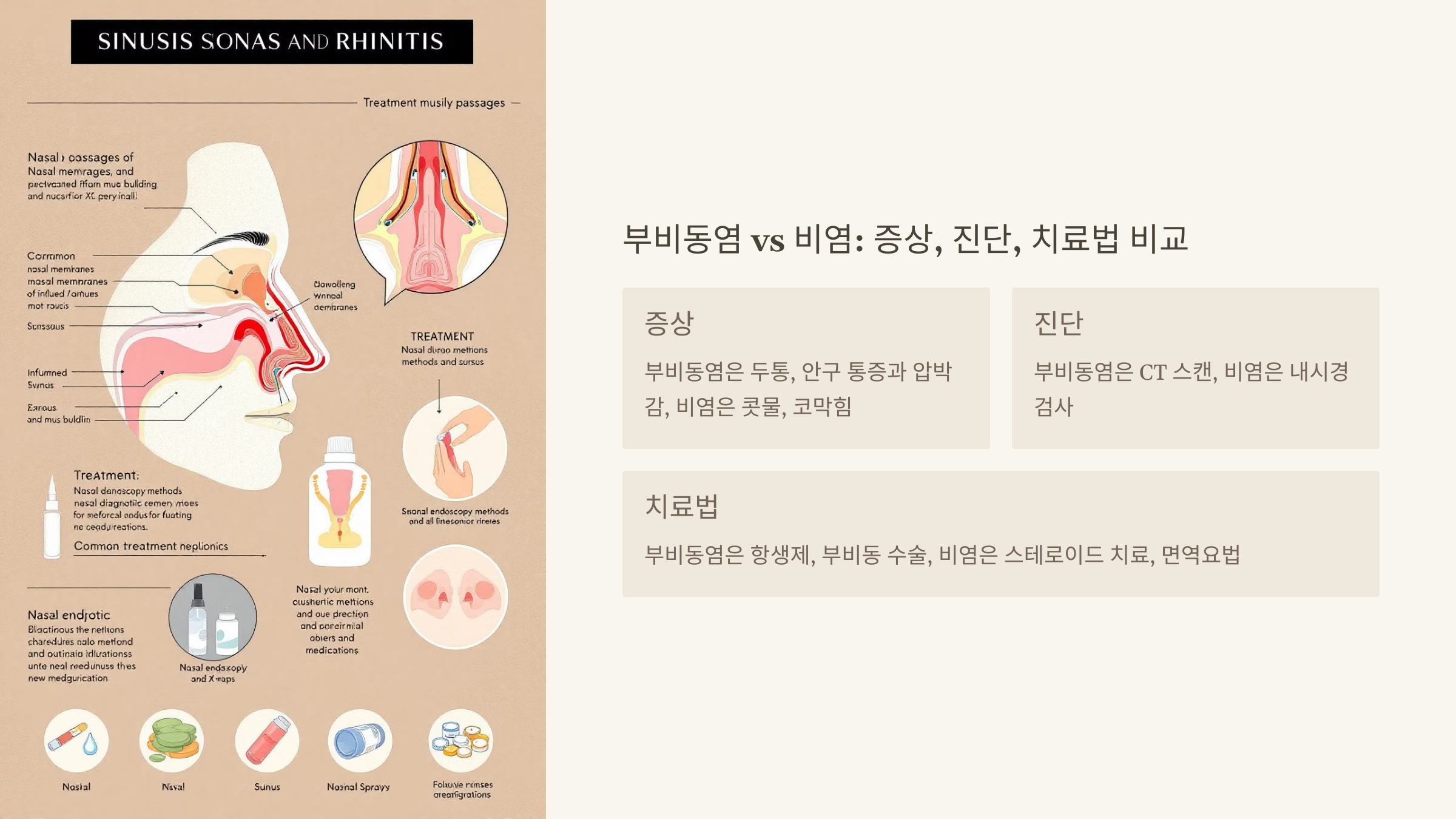 부비동염vs비염