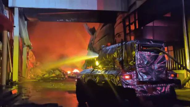 충북음성 화재현장 소방로봇의 활약(소방청 제공)