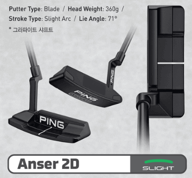 핑 앤서 2D 퍼터 페박스 인서트