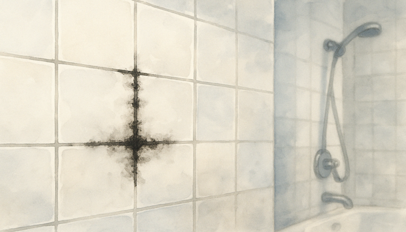 욕실 타일 줄눈 곰팡이, 락스보다 더 잘 지우는 방법