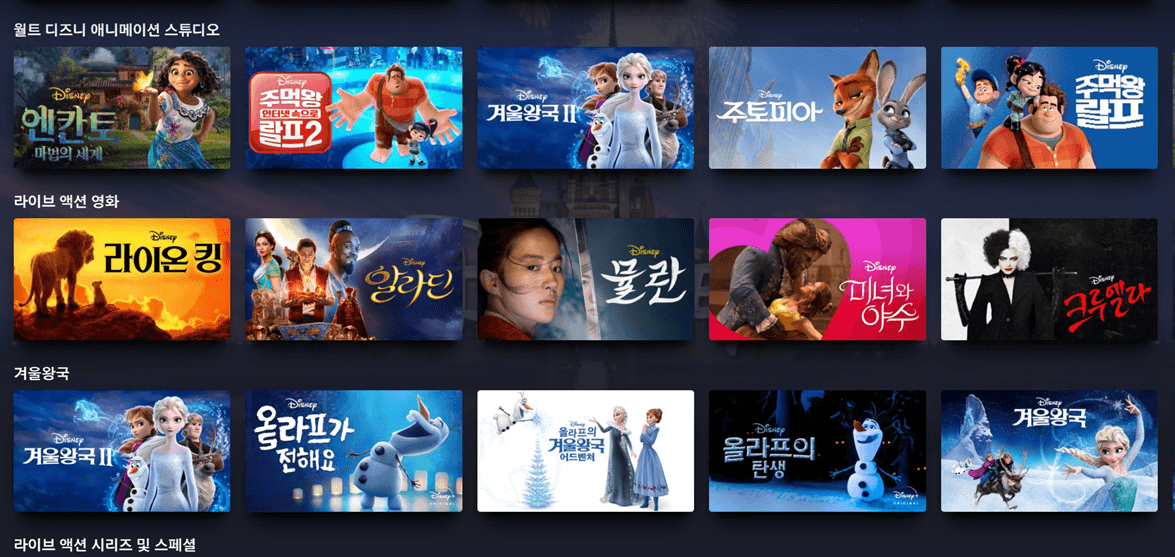 디즈니 플러스 요금제와 작품 살펴보기