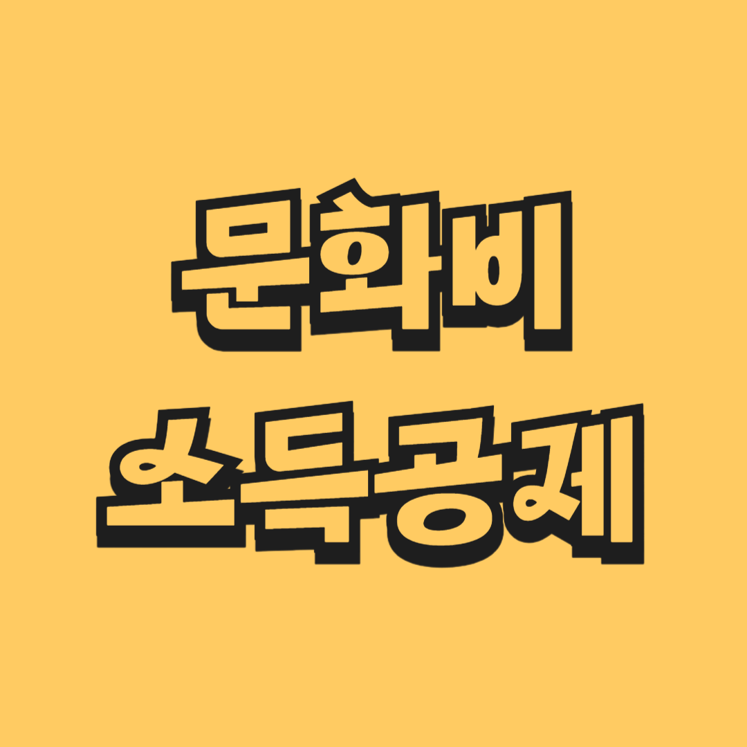 문화비 소득공제