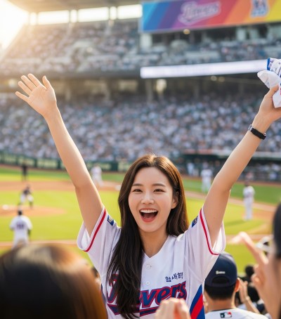 야구장 응원 모습