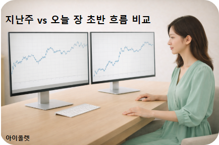 지난주 흐름이 이어지고 있는지 확인하는 기준