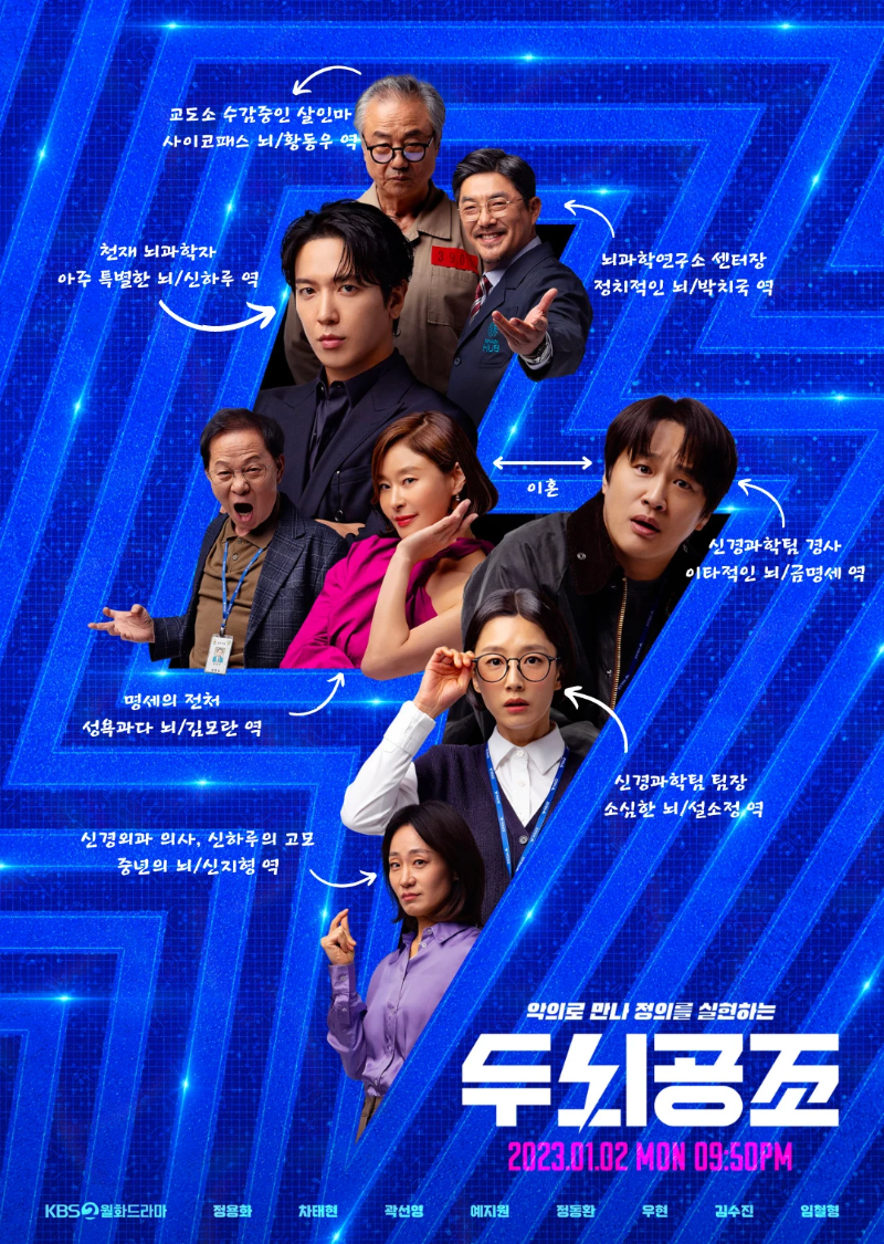 두뇌공조 드라마 몇부작 등장인물 인물관계도 줄거리 총정리