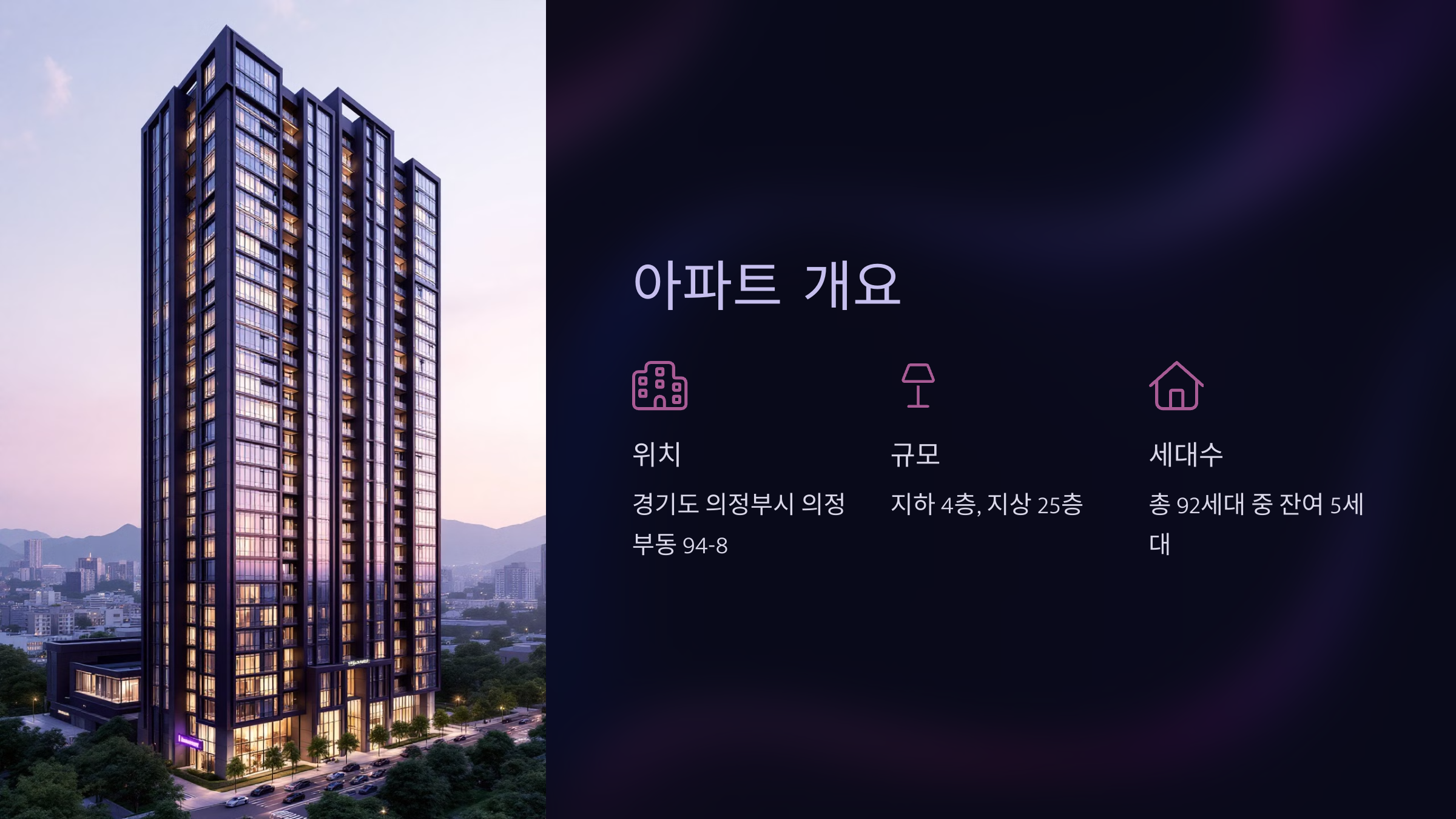 입주자모집공고 개요