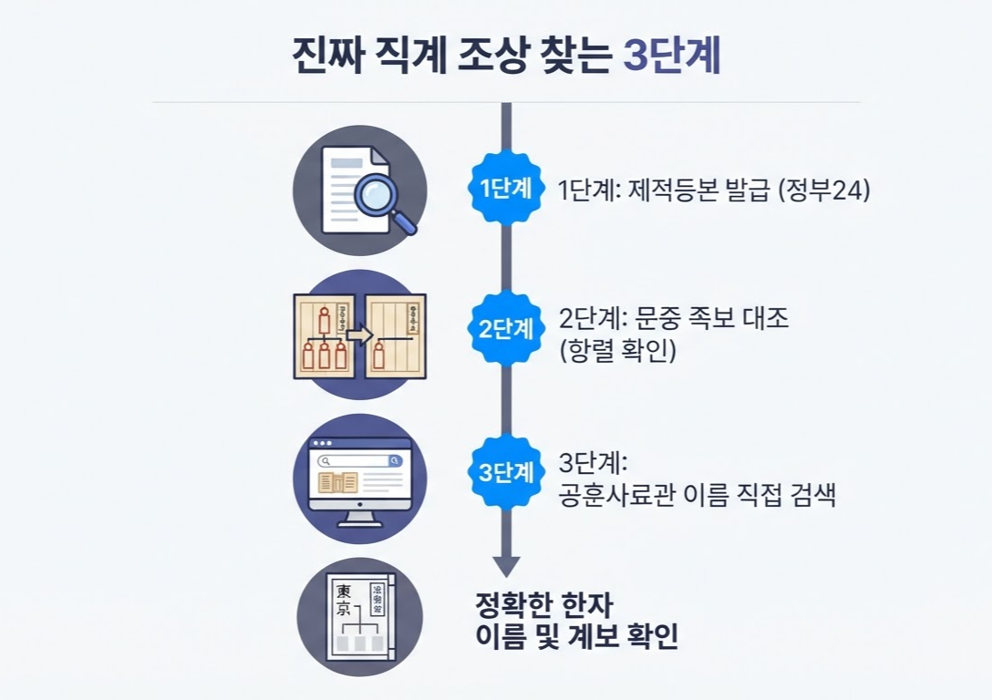 나만의 진짜 족보와 뿌리(직계 조상) 찾는 실전 가이드