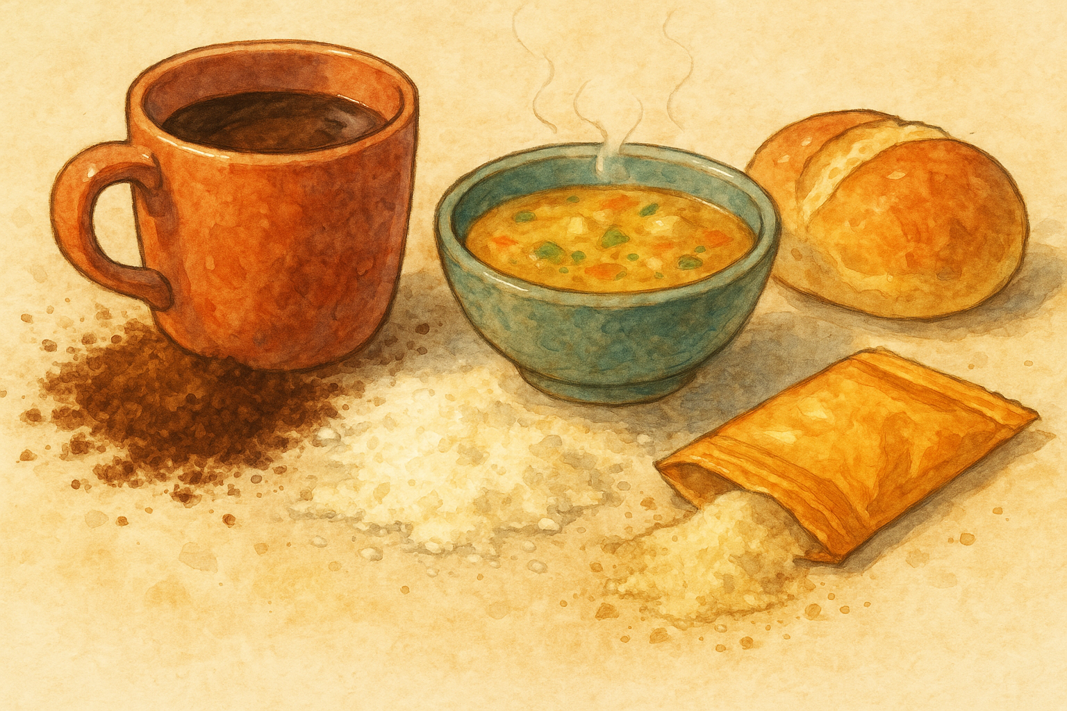 정제된 가루 음식이 설태를 악화시킬 수 있습니다