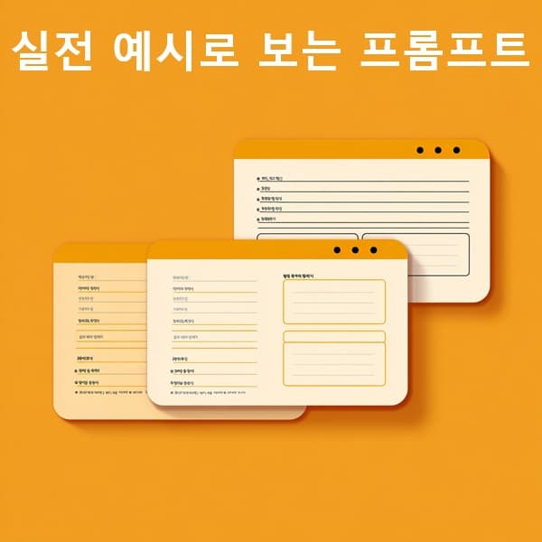 GPT 실습용 프롬프트 예시 카드 3종