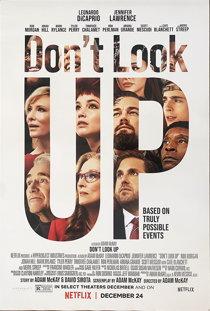 영화 돈 룩 업(Don't look up) 포스터