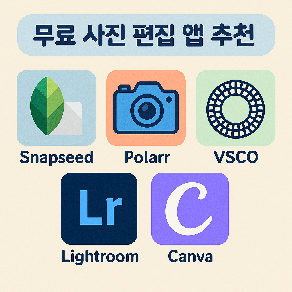 무료지만 전문가급! 사진 편집 앱 추천 5가지