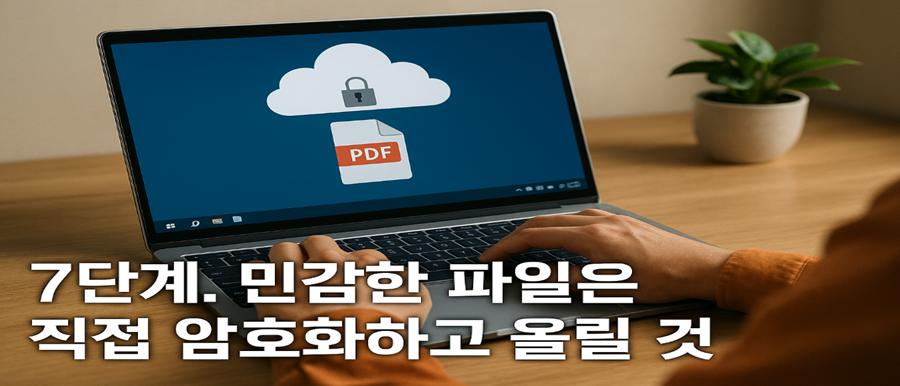민감한 파일은 직접 암호화하고 올릴 것
