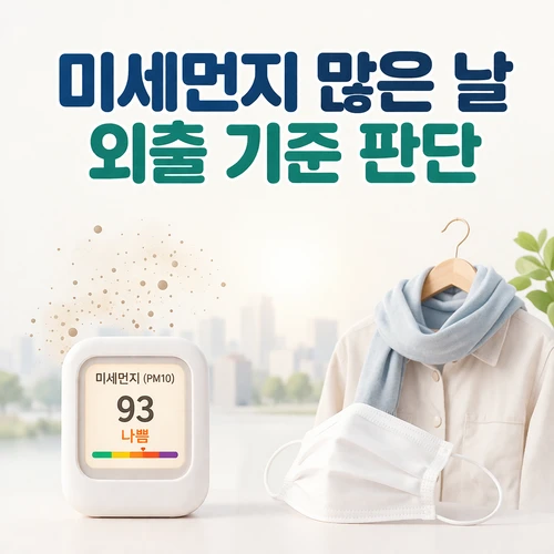 미세먼지 많은 날 외출 기준