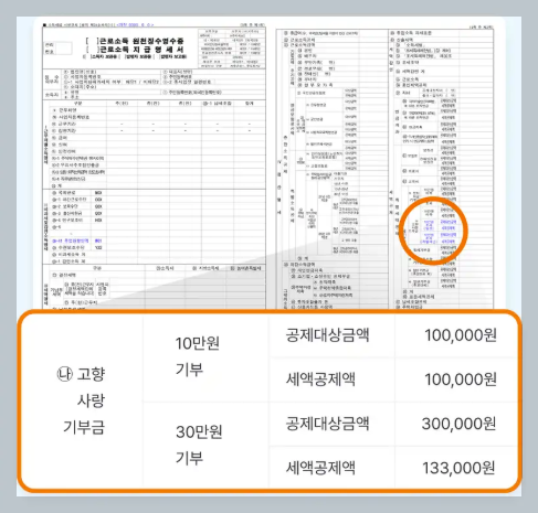 근로소득 원청징수영수증