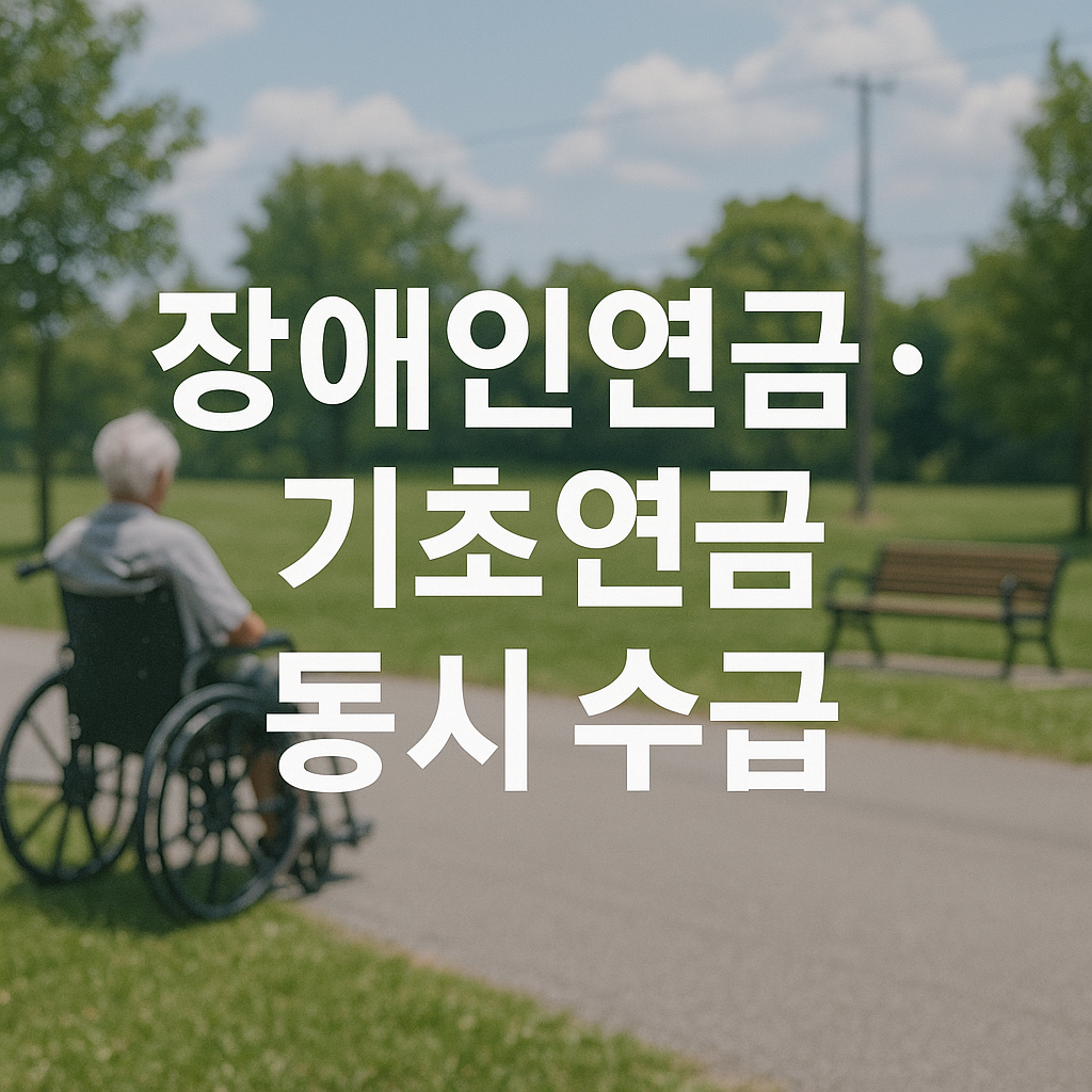 장애인연금·기초연금 동시 수급 가능할까?｜2025년 장애인연금 자격조건 및 수급정리
