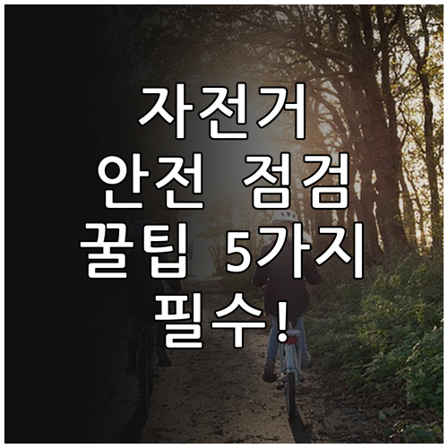 자전거 안전 점검 자주 묻는 질문과 ..