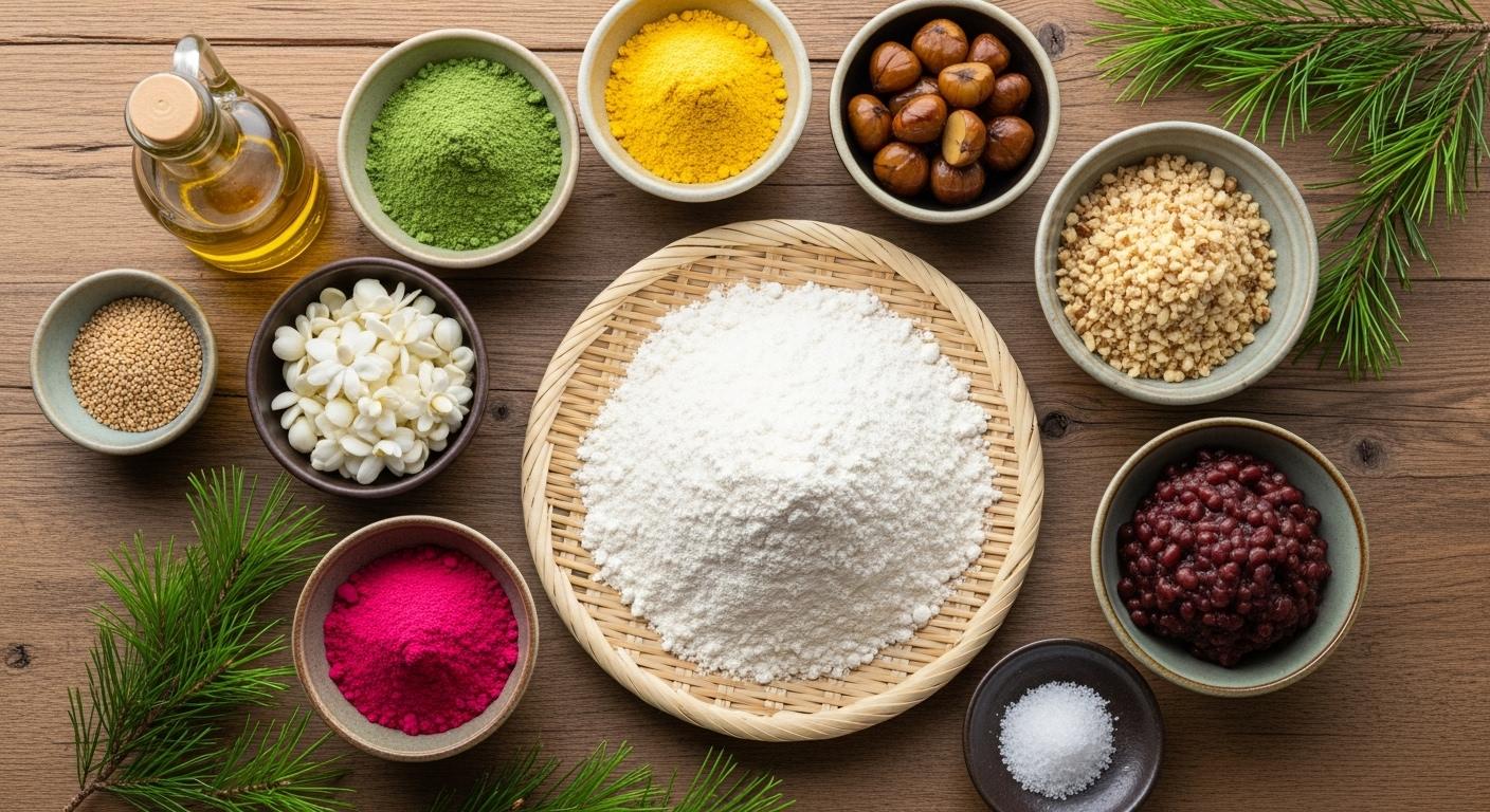 송편 재료 만들기